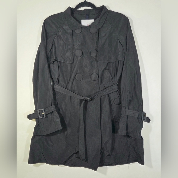 MONCLER DOUBLE-BREASTED TRENCH COAT. - Picture 1 of 10